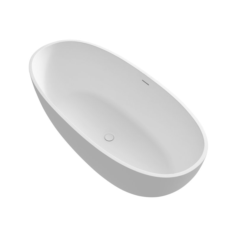 Baignoire de trempage profonde 61 "à surface solide de qualité supérieure 61"