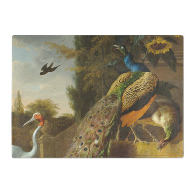 Peacocks by Melchior d'Hondecoeter Chopping Board