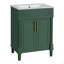 Meuble-lavabo 24 po avec lavabo intégré en céramique, meuble-lavabo à 2 portes et meuble-lavabo simple pour petite et moyenne salle de bain