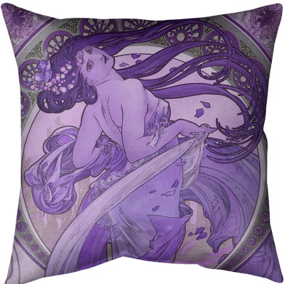 Coussin euro alphonse mucha the danse