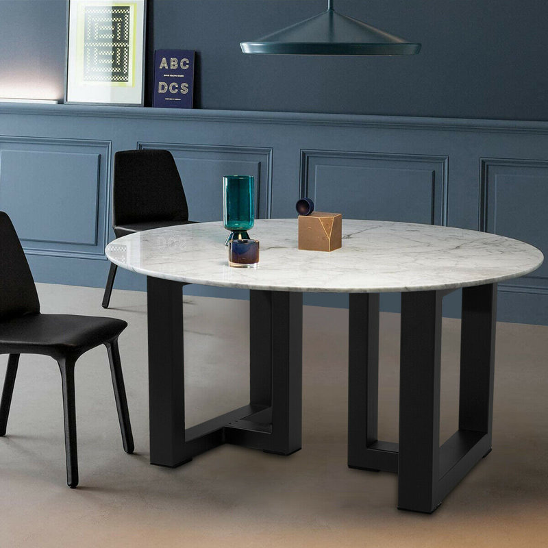 Pied de table en métal Ericia, H 16 po x l 15,75 po x P 10,47 po