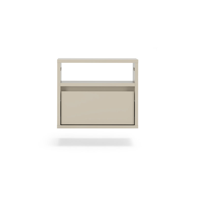 40 cm W Laminate Bedside Table, Cashmere