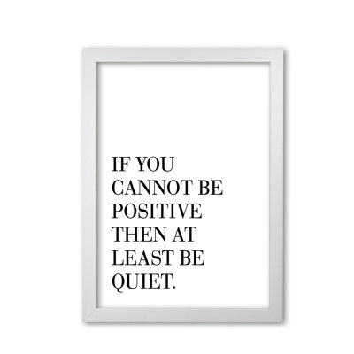Be Quiet - Print