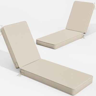 Outdoor 4'' Chaise Lounge Cushions Lounge Chair Cushions (Cushions Only)