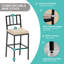 Ensemble de bar 6 pièces pour l'extérieur, 2 tables de bar avec roulettes, 4 tabourets de bar rembourrés pour le balcon, la cour arrière, le porche 