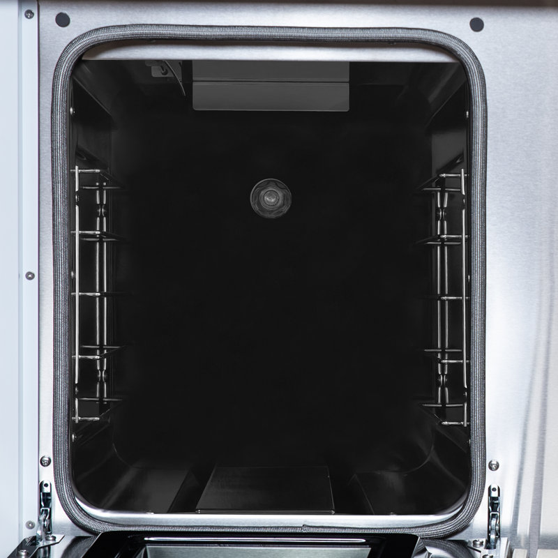 Cuisinière à gaz 48 po Valente, Blanc / Cuivre