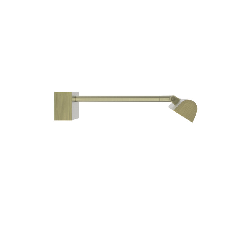Renoir, Matt Brushed Brass, 2.36" H x 13.78" W x 10.16" D, 411 Lumens
