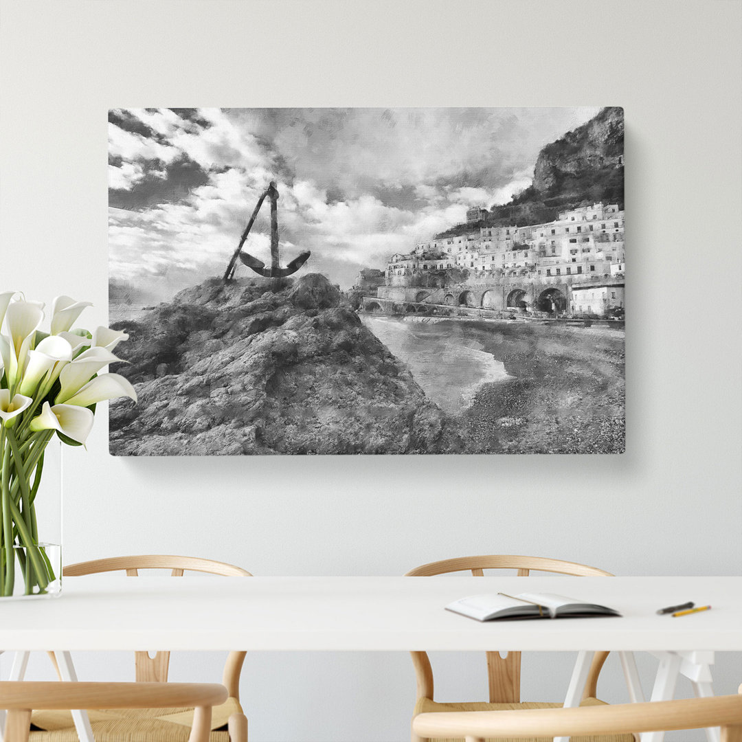 Amalfi Coast In Italy - Wrapped Canvas