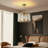 6 - Light Modern Drum Glass Chandelier Over Table Bedroom Light Fixture For Living Room Hallway Foyer Kitchen-1234696594-1234696597