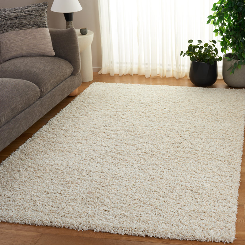 Tapis blanc Aucunoin, Rectangle 5 pi 1 po x 7 pi 6 po