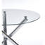 Ensemble de salle à manger 1 + 4,5 pièces, table de salle à manger à pieds en métal Mid-Century pour 4-6 personnes avec plateau en verre, table de salle à manger à piédestal, table basse de loisirs-1014785690-1014785695-1014785689
