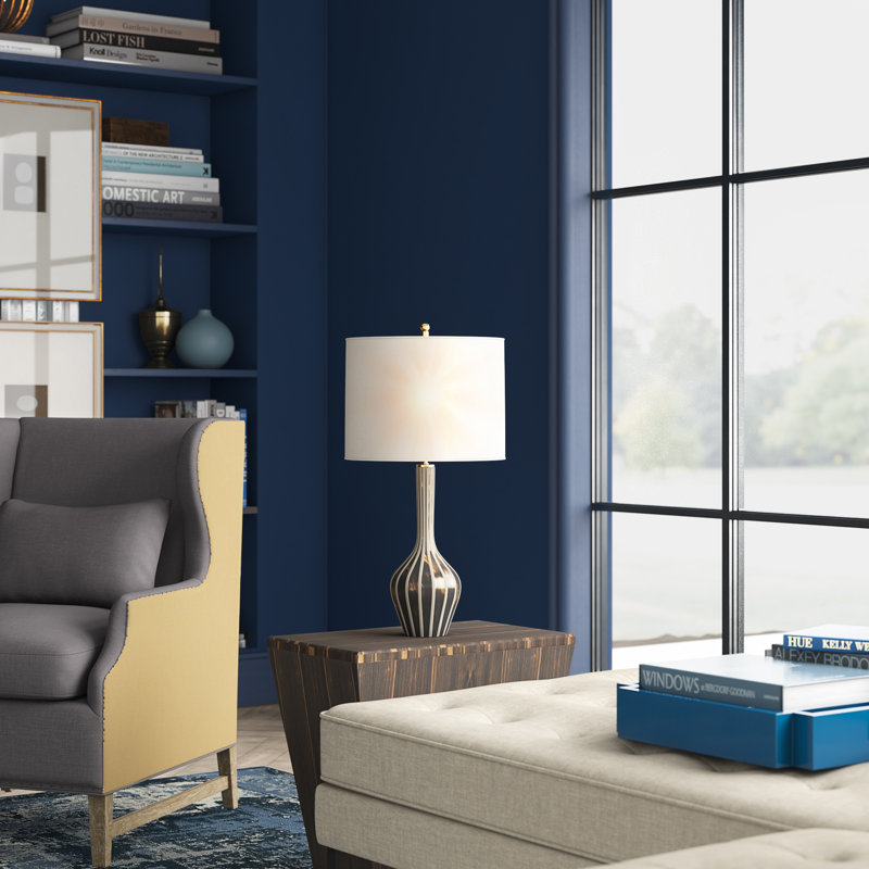 Parkwood Table Lamp, Natural Bisque/Black Pearl