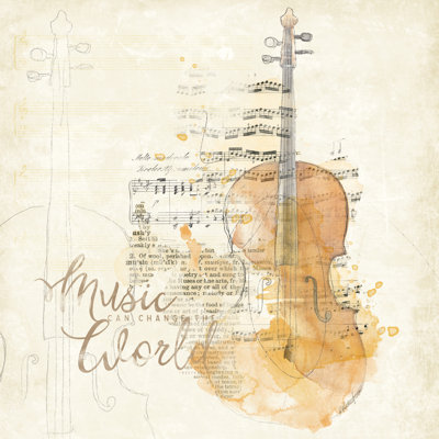 «Musical Gift I» par Katie pertiet - art textuel sur toile tendue