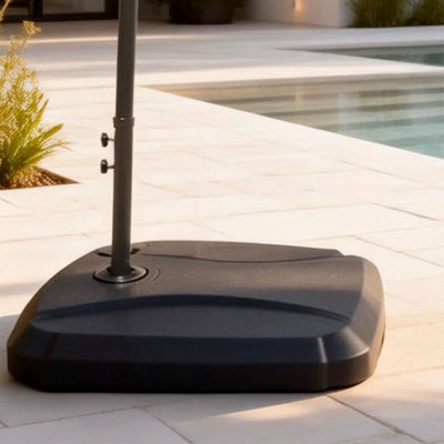 6.5kg Plastic Free Standing Umbrella Base with Wheels