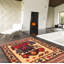 Tapis décoratif en laine de conception unique noué à la main New Age 3 pi 11 po x 5 pi 7 po cyre