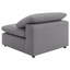 Fauteuil d'appoint rembourré en tissu Grey Boucle