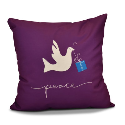 Coastal Christmas Reversible Throw Pillow