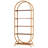 70.8" 5-Tier Modern Brown Arched Open Bookshelf For Office