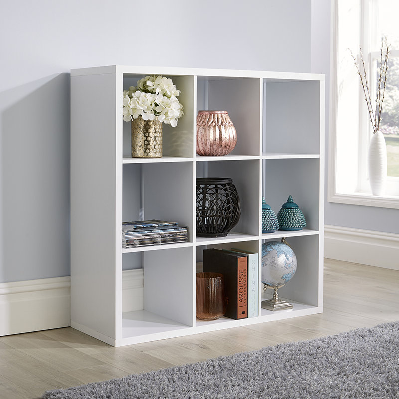 Partughimeos 110cm H x 110cm W Cube Bookcase, White