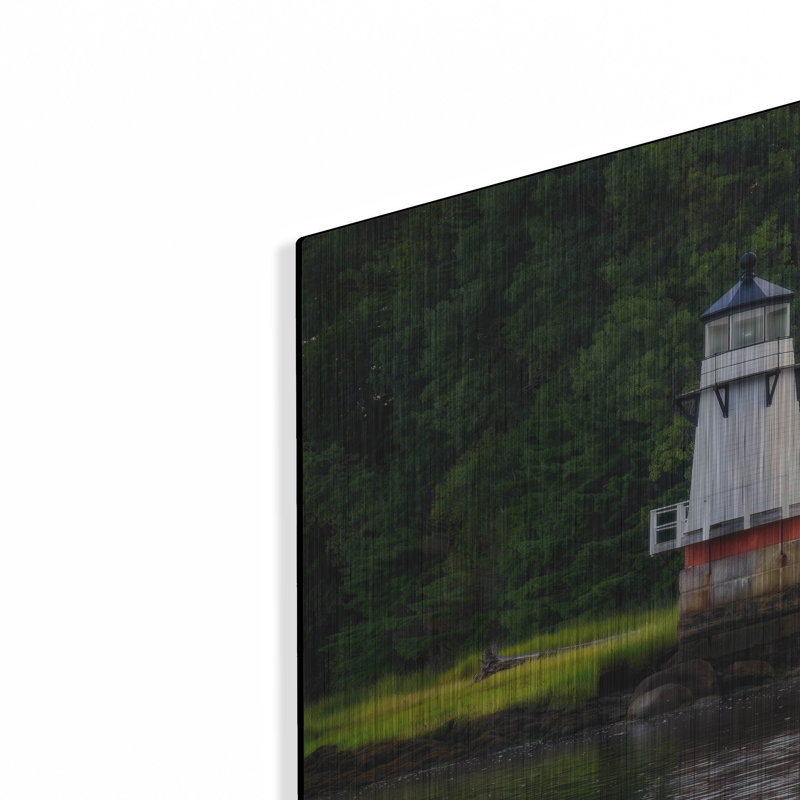 Mur en métal «Morning On The Kennebec» par Rick Berk, H 24 po x l 36 po