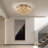 11-Lights Modern Round Chrome Suction Top Crystal Light, 23.6 Inches in Diameter, Height Adjustable