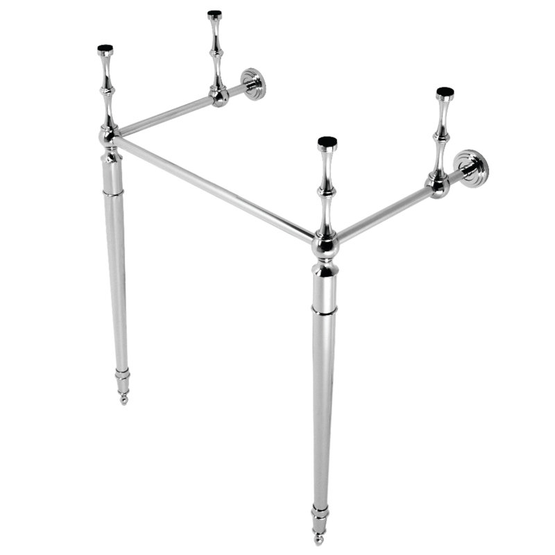 Kingston Brass Edwardian Brass Console Sink Legs, Polished Chrome