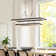 Antwaine 2-Light Modern Chandelier Rectangular Kitchen Island Pendant with Remote Control