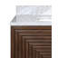 Meuble-lavabo rectangulaire 38 po en marbre cacao Morombe