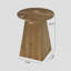 Solid Wood Pedestal End Table-315843716