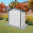 6X3.6FT Metal Storage Shed,Tool Shed With Peaked Roof Waterproof With Clear Window And Lockable Door Compact Tool Shed For Garden, Backyard,Patio,Sundries And Bike Storage, White