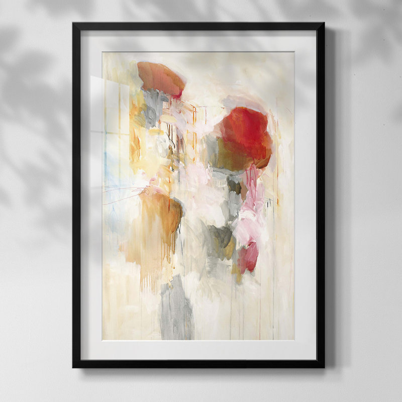 «Many Layers II», reproduction d'art encadrée, Oui, Blanc, Papier avec cadre noir