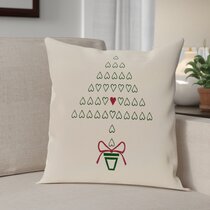 Gable Prim Christmas Blessings Pillow 12x12