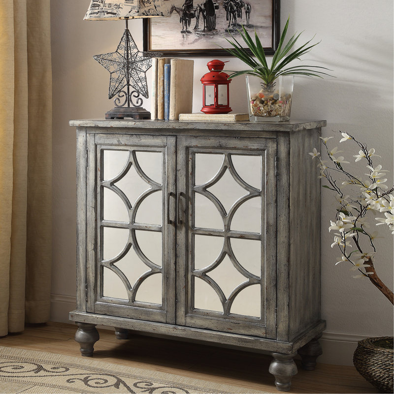 Console de rangement moderne gris