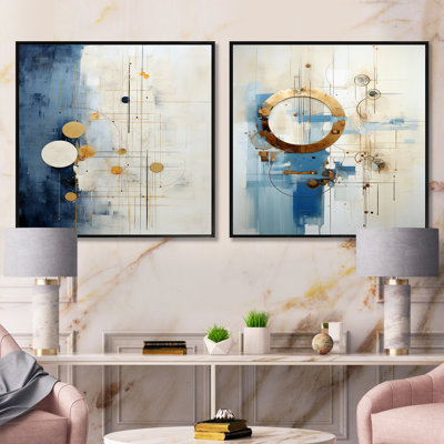 Melton - Abstract Collages Square Collage Set Of 2