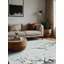 Tapis bleu lavable à la machine-569805257