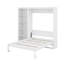 Grand lit escamotable avec tablettes-21012821