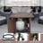 Metal, Stainless Steel Propane Smokeless Fire Pit Table with Hidden Fuel Tank-528224112-528224111