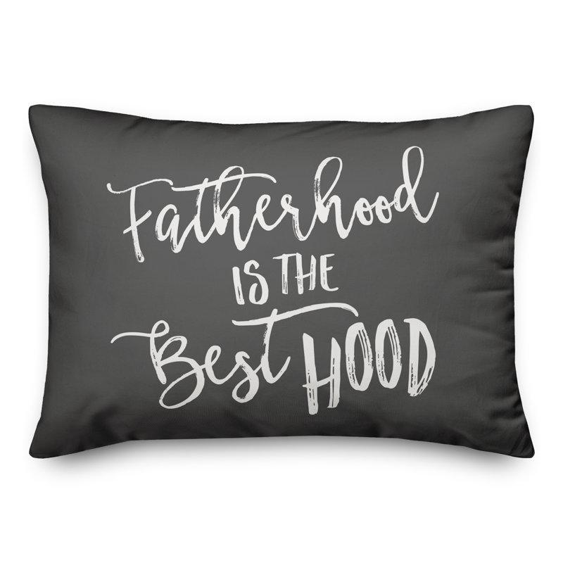  Fatherhood Best Hood Rectangular Pillow Cover & Insert