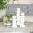 Mango Wood Turned Style Pillar Decorative Candle Holder Set-1229191458-1229191457