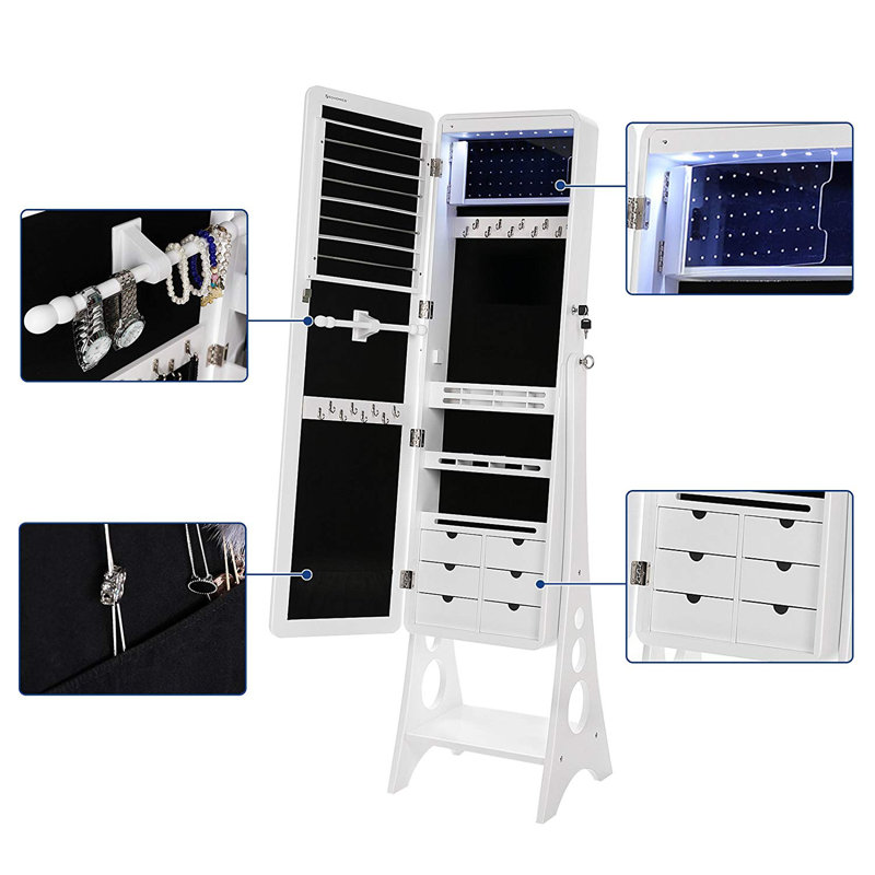 Dario Freestanding Jewelry Armoire
