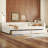 Upholstered Platform Bed with Drawers-1124910596