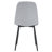 6 Gray Dining Chair Collection - Modern Home Style. Breathable Material, Solid Metal Legs, Slip Feet, Easy Assembly Process Maintained Comfortable Chairs ( Of 6) Decoration. Integrated Seat Back,-1753255864