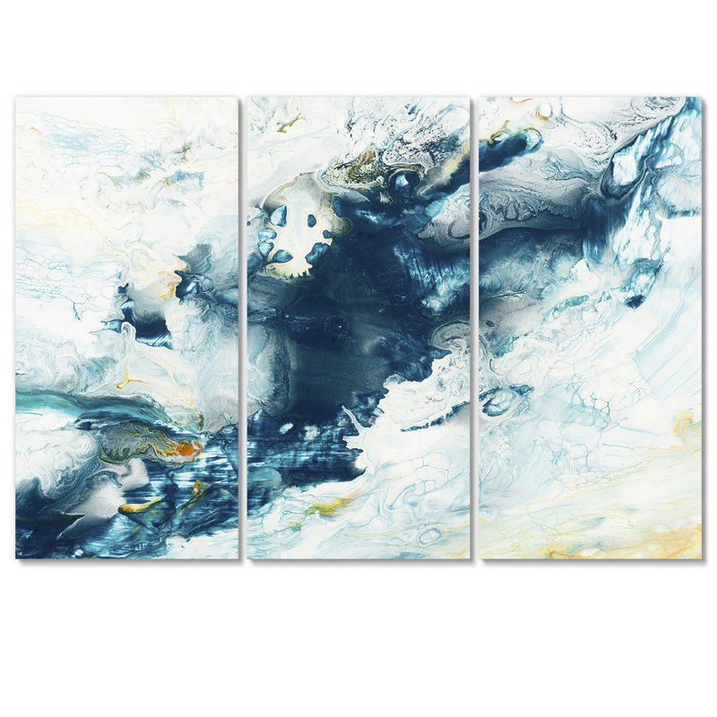 «Blue Creative Abstract Abstract Art», reproduction d'art sur toile moderne, H 32 po x l 48 po x P 1 po