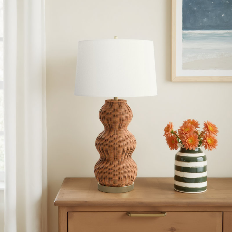 Vanessa Gianna Wicker/Rattan Table Lamp