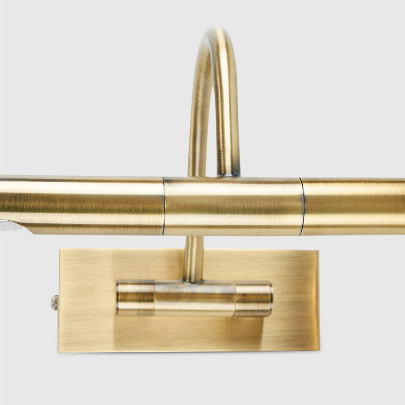 Capri Hardwired Wall Mount Picture Light, Gold