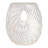 Sculptural Hollow Ceramic Tall Flower Vase withSpiral Design for Home Decor - Modern Table Vase for Living Room or Entryway Styling - White-1600099165
