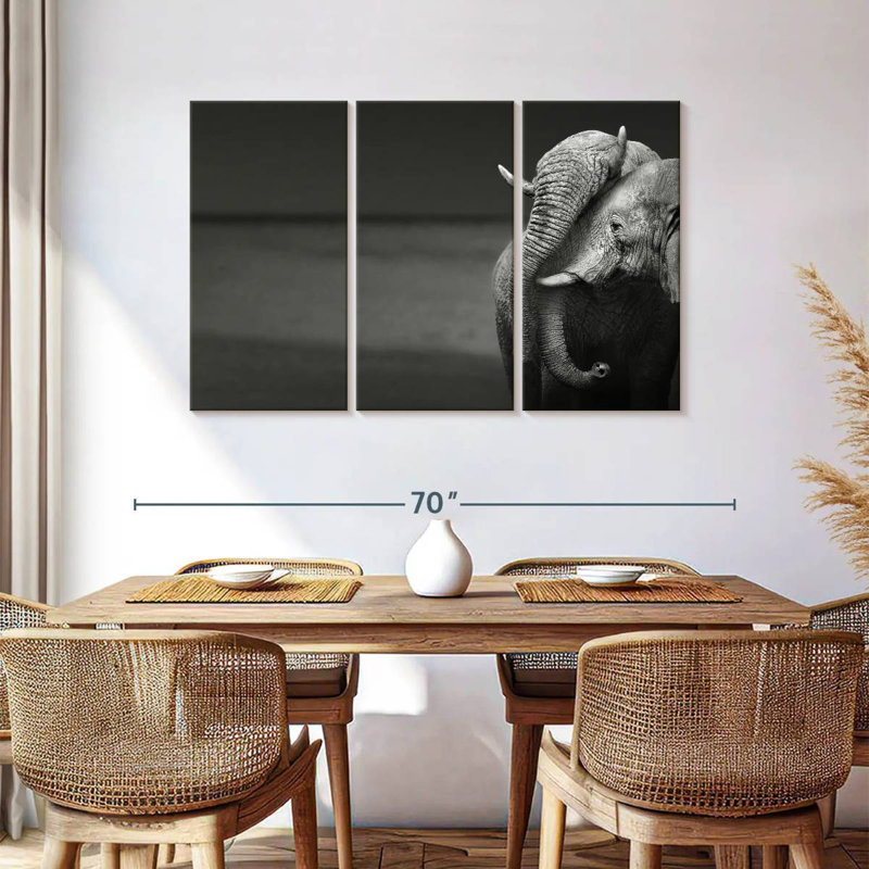 Brampt Elephants Love, 36" H x 57" W