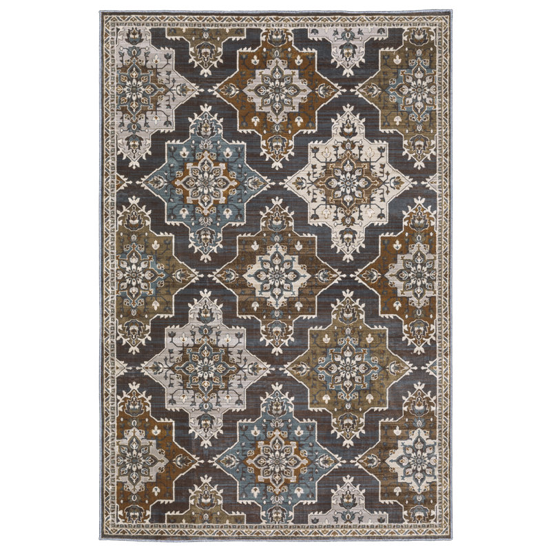 Raynisha Oriental Indoor Rug, Rectangle 6'7" x 9'6"