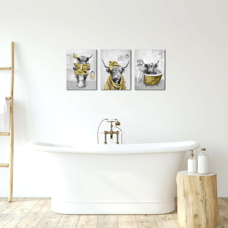 3 Piece Wrapped Canvas Wall Art