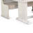 Sime 4Pc Breakfast Nook Set, Dining Table And Corner Bench, White
